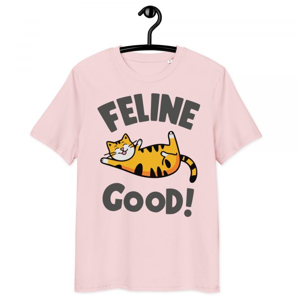 Feline Good - Happy Cat Unisex Organic Cotton T-Shirt